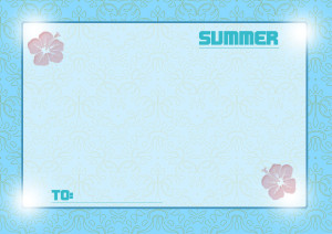 夏メッセージカード2