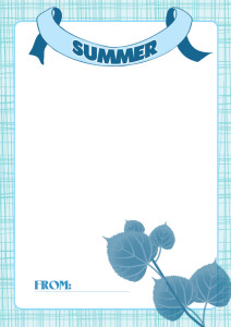 夏のメッセージカード