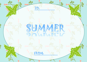 夏のメッセージカード2