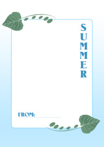 夏のメッセージカード