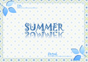 夏のメッセージカード1